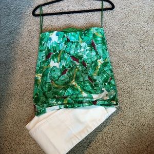 The Limited Strapless Top With Fun Flowered Design